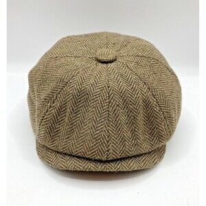 Kids Child Retro Herringbone Newsboy Cap Boy Girls Tweed Flat Hat Beret Cute New